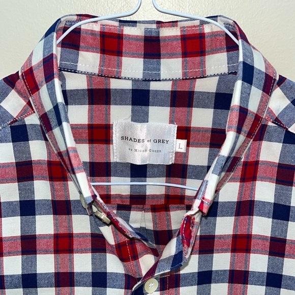 Shades of Grey by Micah Cohen Men’s Designer Button Down. Large. New Condition. - Picture 3 of 8